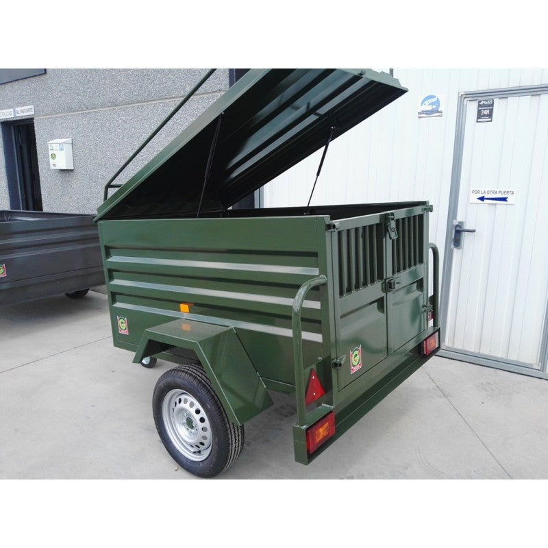 Remorque de transport pour chiens de chasse