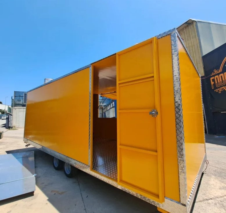 Remorque food truck modulaire professionnelle – Double essieu