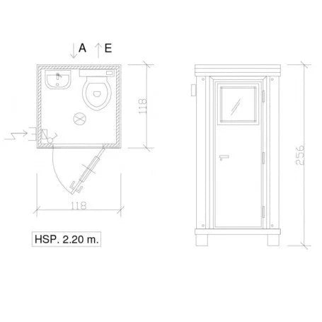 Nouveau module sanitaire S1 avec WC et lavabo