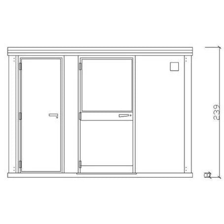 Module de toilettes accessibles avec WC et lavabo adaptés