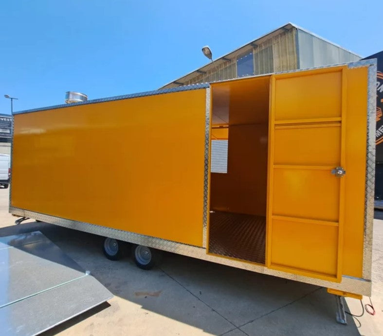 Remorque food truck modulaire professionnelle – Double essieu