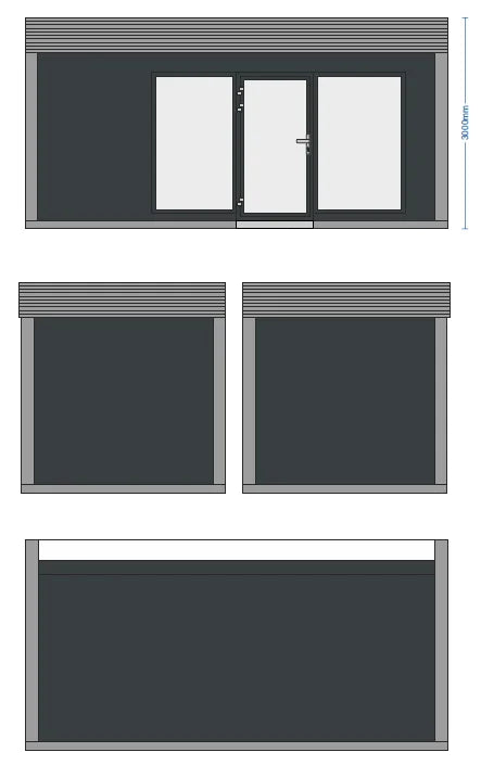 Conteneur aménagé en bureau 6,00 × 2,90 m