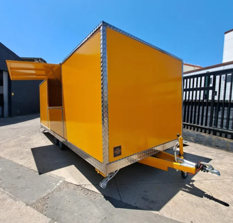 Remorque food truck modulaire professionnelle – Double essieu