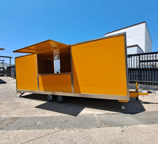 Remorque food truck modulaire professionnelle – Double essieu