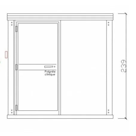Module de toilettes accessibles conforme aux nouvelles normes