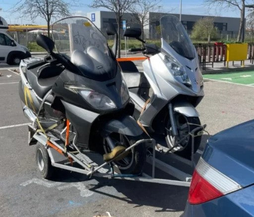 Remorque pour motos/scooters – Plateau galvanisé