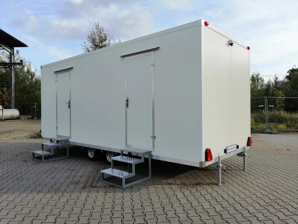Remorque sanitaire mobile double essieu