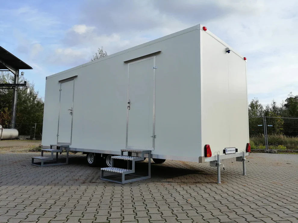 Remorque sanitaire mobile double essieu
