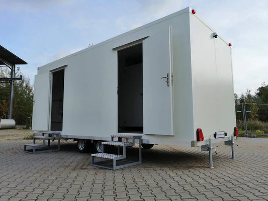 Remorque sanitaire mobile double essieu