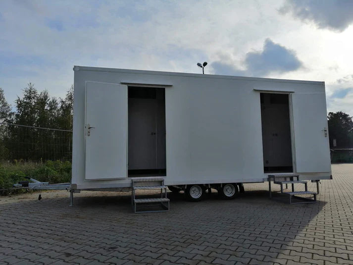 Remorque sanitaire mobile double essieu
