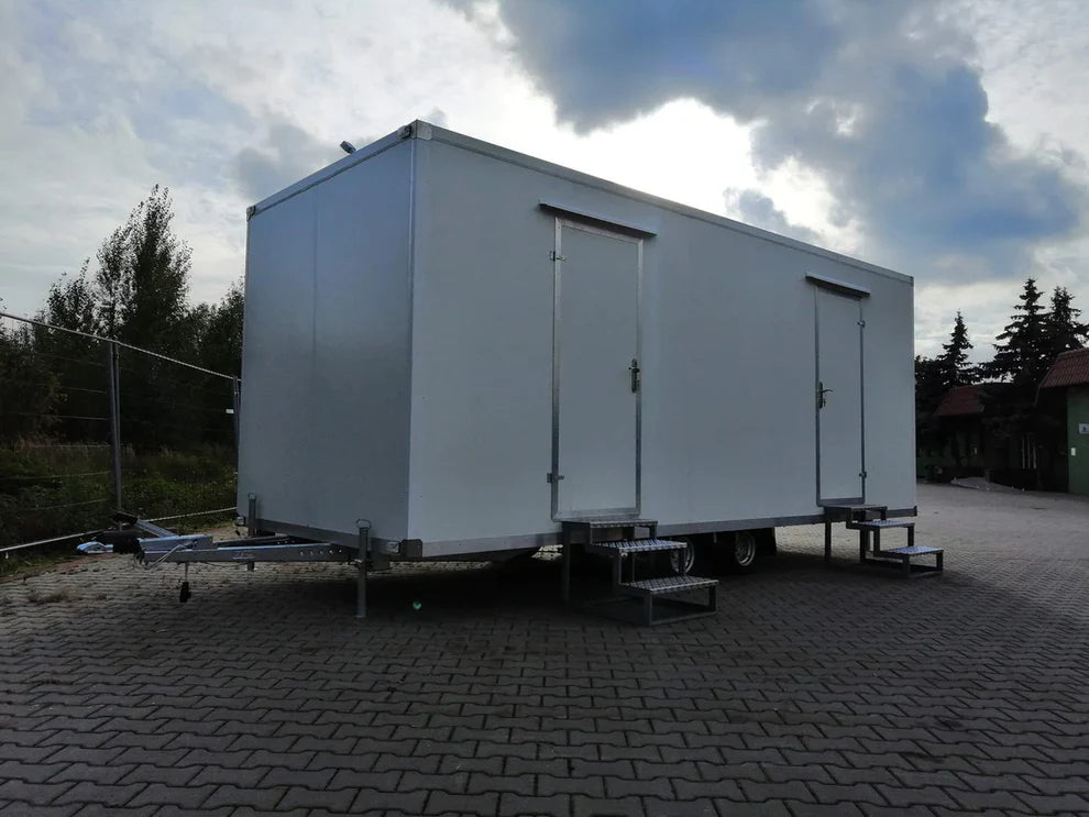 Remorque sanitaire mobile double essieu