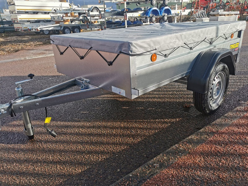 Remorque à bagages TRELGO avec roue jockey et bâche