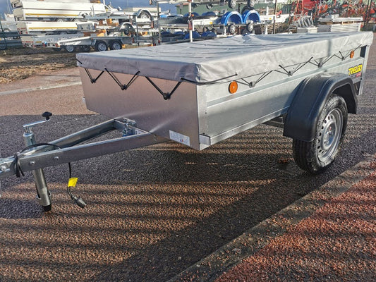 Remorque à bagages TRELGO avec roue jockey et bâche