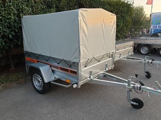 Remorque utilitaire galvanisée modulable