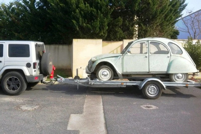 Porte-voitures à un essieu