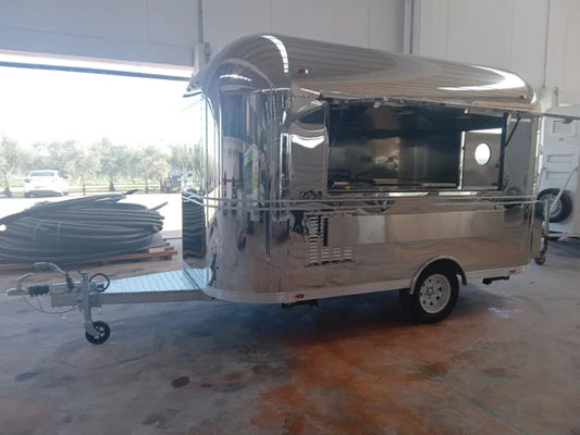Remorque Food Truck professionnelle de style américain rétro (Airstream)