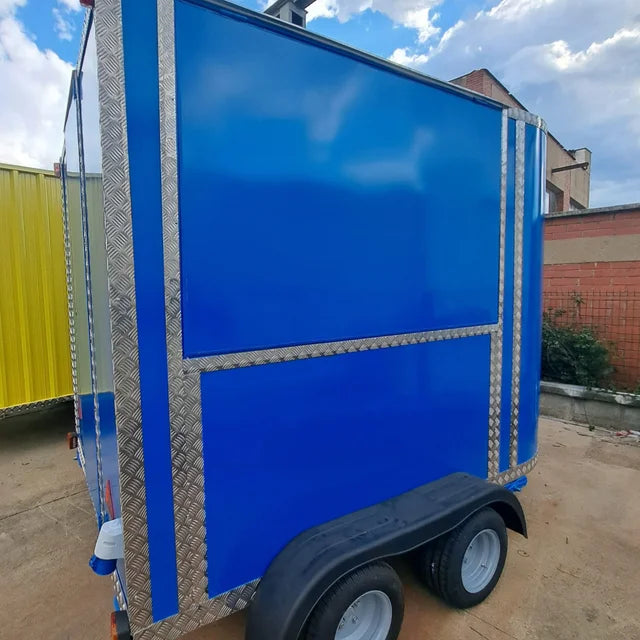 Remorque food truck professionnelle à double essieu