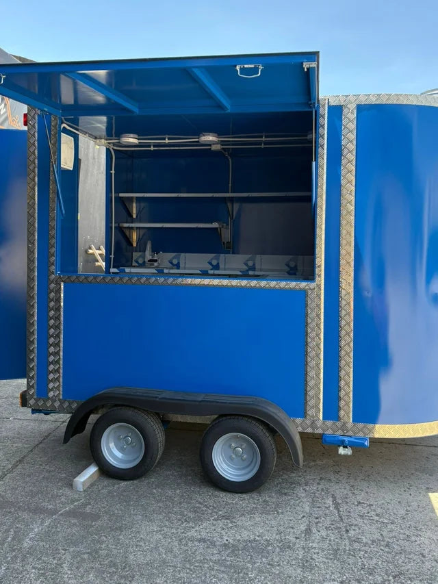 Remorque food truck professionnelle à double essieu