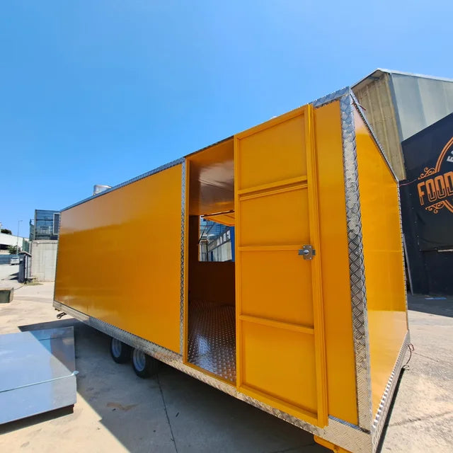 Remorque food truck modulaire professionnelle – Double essieu