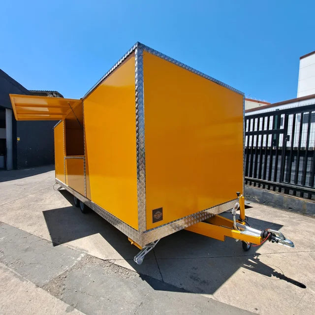 Remorque food truck modulaire professionnelle – Double essieu