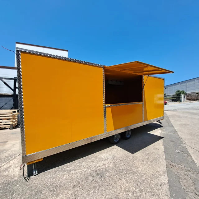 Remorque food truck modulaire professionnelle – Double essieu