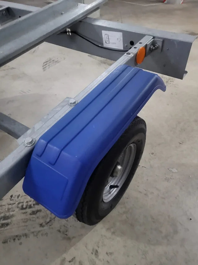 Remorque porte-moto monorail galvanisée
