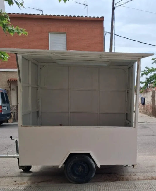 Remorque de vente mobile compacte à simple essieu