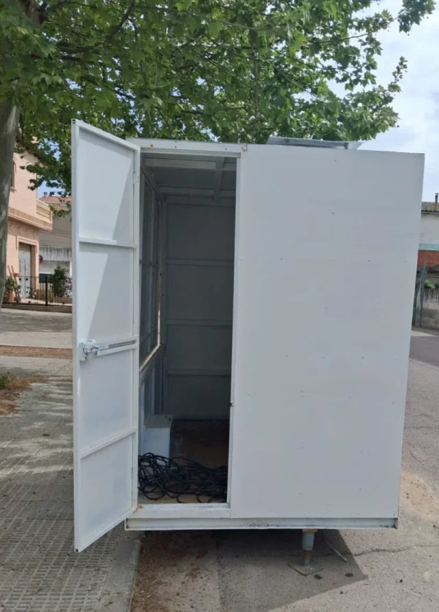 Remorque de vente mobile compacte à simple essieu