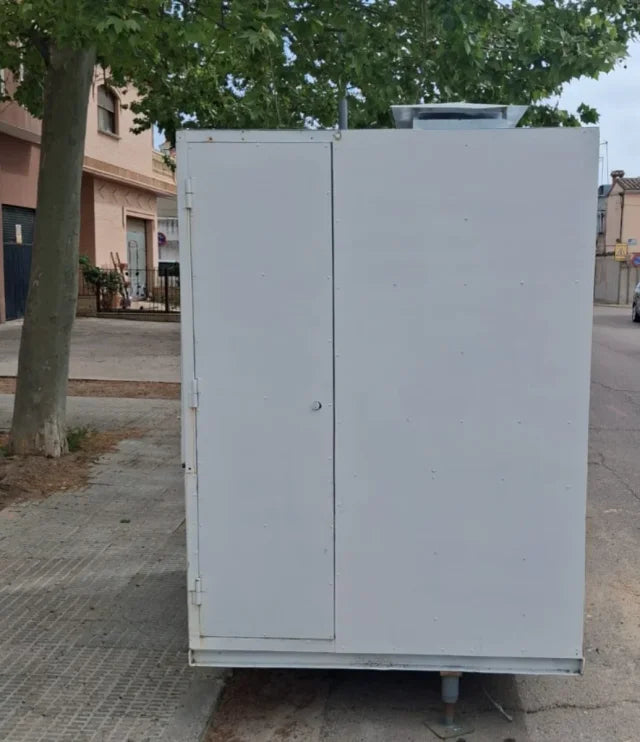 Remorque de vente mobile compacte à simple essieu