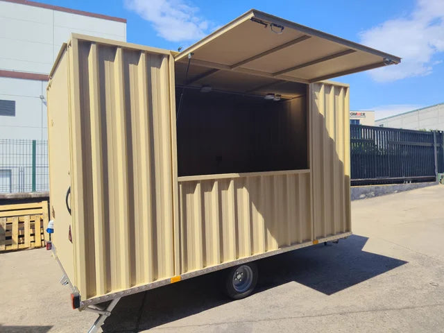 Remorque conteneur modulaire / Food truck professionnel