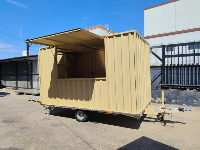 Remorque conteneur modulaire / Food truck professionnel