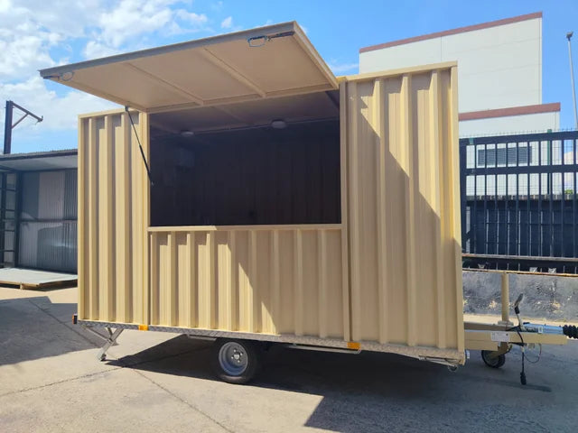 Remorque conteneur modulaire / Food truck professionnel