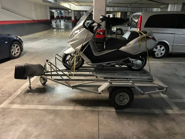 Remorque pour motos/scooters – Plateau galvanisé