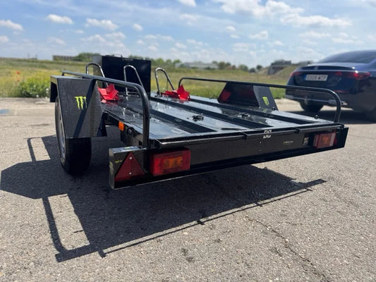 Remorque double pour motos – Sportive, robuste et facile à transporter