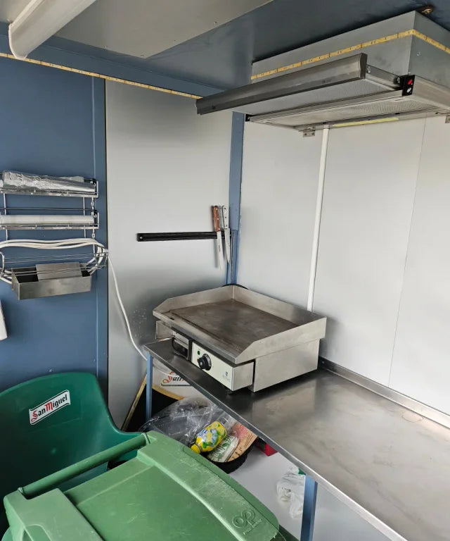 Remorque food truck professionnelle à double essieu