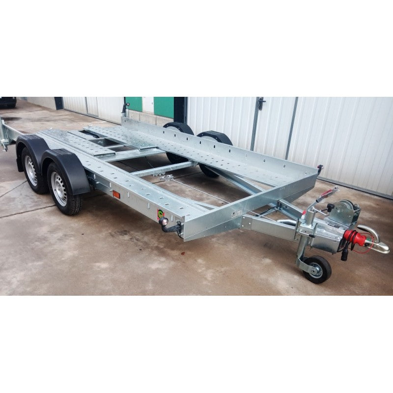 Remorque porte-voiture double essieu