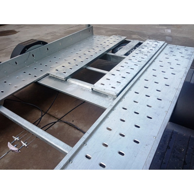 Remorque porte-voiture double essieu